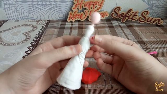 Лепим свадебное платье из пластилина. Dyi Sofit Sun смотреть онлайн