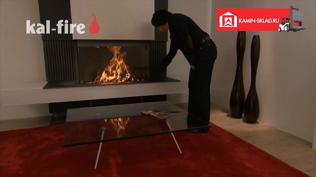 Каминная топка Kal-fire Heat Pure 90 3-sided смотреть онлайн