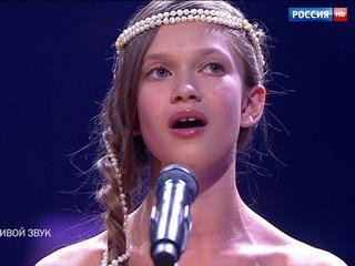 Анна Ежкова. Вокал - Песенка Настеньки из м/ф "Аленький Цветочек" - Синяя Птица. Сезон 2015