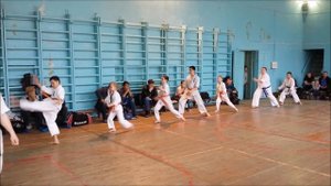 Киокушинкай дети. Аттестация 8 кю каратэ кекусин-кан Алиса Колодяжная 6 лет