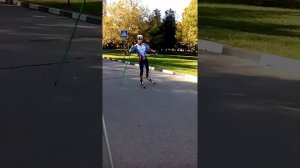 Одновременный двухшажный коньковый ход ("равнинный")