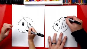 How To Draw A Cartoon Fish (for young artists)