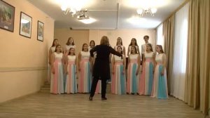 Русская народная песня в обр А Лядова «Ты река ли, моя реченька» исп Средний хор " Радуга"