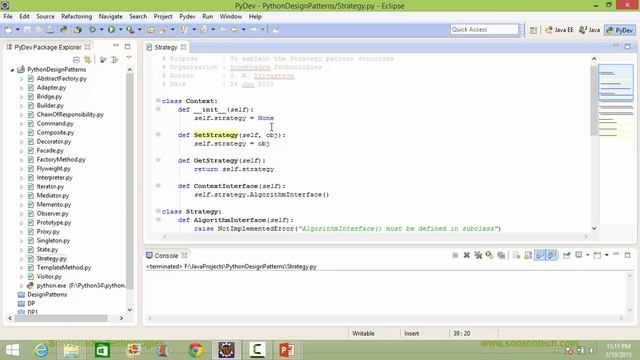 Strategy Design Pattern In Python
