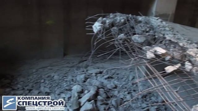 Демонтаж ж/бетонного пандуса гидромолотом.mpg смотреть онлайн