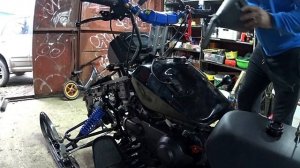 Снегоход Stels Капитан 150/200 , Свап мотора часть 2, завел......