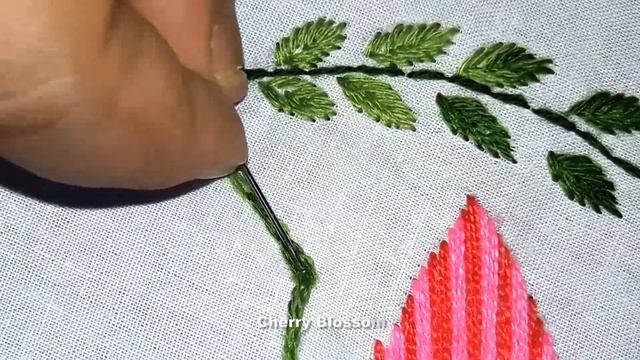 Hand Embroidery | Dress Design/Cushion Cover Design By Satin Stitch смотреть онлайн