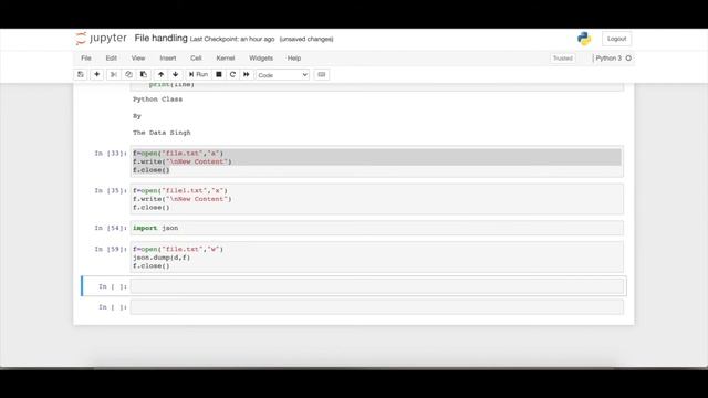 #22 JSON File Handling in Python Part 2 | File IO Python | Read / Write JSON Files in Python [Hindi