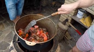 Шурпа с дикого кабана/ охота на кабана