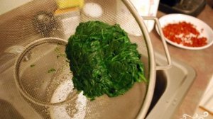 Гарнир из шпината