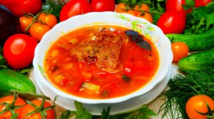 Наваристый суп с баклажанами и копчеными ребрышками – очень ароматный и невероятно вкусный