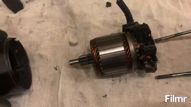 Разбираю стартер Рено-Ниссан 1.5d смотреть онлайн