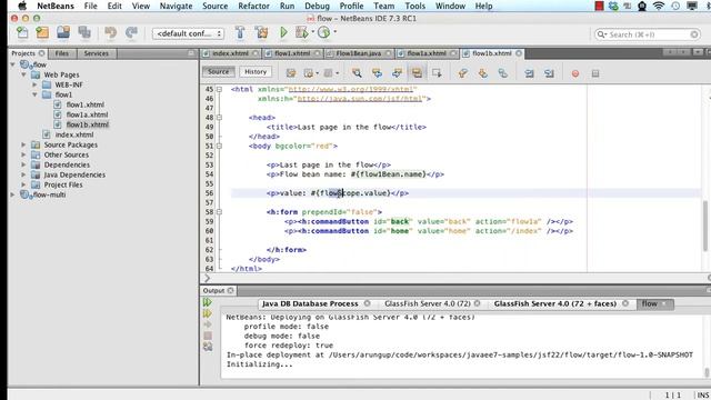 JavaServer Faces 2.2 Faces Flow in GlassFish 4 and Java EE 7 смотреть онлайн
