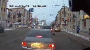 Наглый водитель девятки