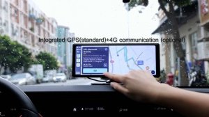 Hisound Portable 10.26" Display Screen Car Monitor with Carplay Android Auto Gps