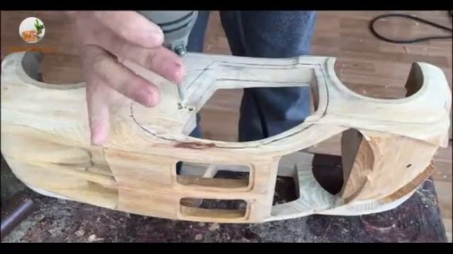 Бугатти из дерева  Wood Bugatti