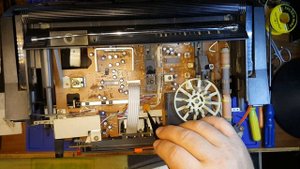 Ремонт двухкассетного магнитофона JVC