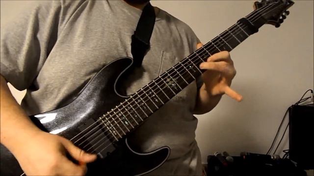 LINE 6 SPIDER IV / SCHECTER DAMIEN ELITE 7 Lead Guitar Tone Demo смотреть онлайн