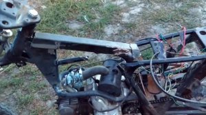 Рама кастом мопед