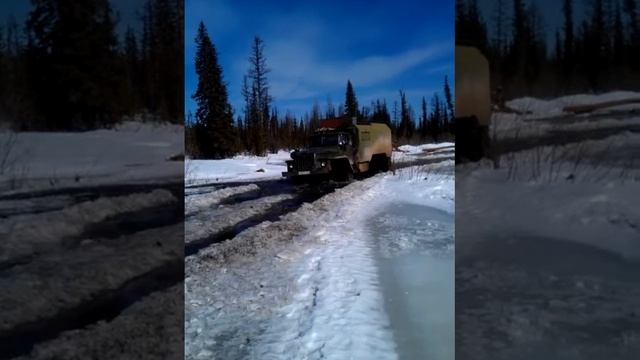 Зимник Эвенкия Урал в наледи смотреть онлайн