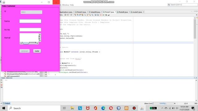 Program Input Data Menggunakan Pemrograman Visual (Java NetBeans) смотреть онлайн