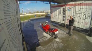 Мойка мотоцикла. (мойка высокого давления).