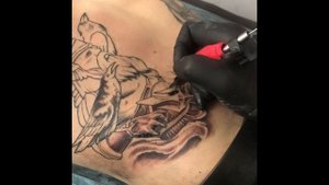 Timelaps tattoo / Процесс нанесения татуировки
