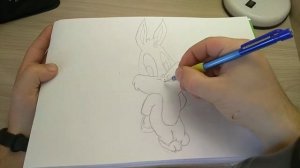 Рисуем маленького Багз Банни/how to draw Bugs Bunny