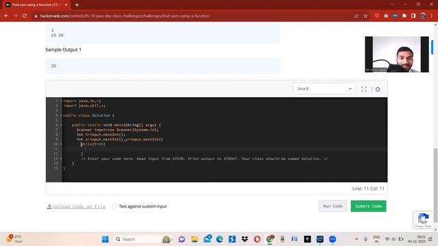 Java Programing Course: User define function with example. смотреть онлайн
