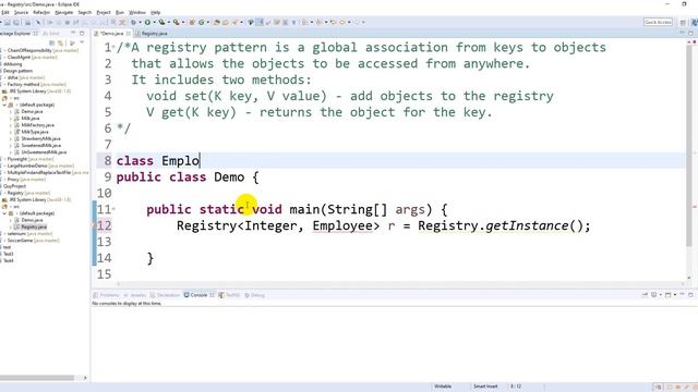 Using Registry pattern in Java project
