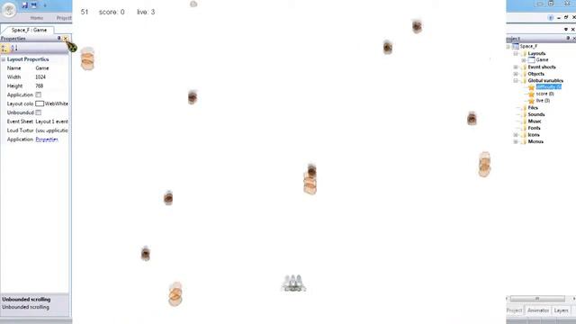 Разработка игры Space Flight на Construct Classic #1 смотреть онлайн