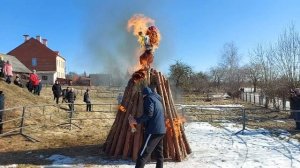 Масленица-2022 / г.Глубокое / Сожжение Масленичного чучела.