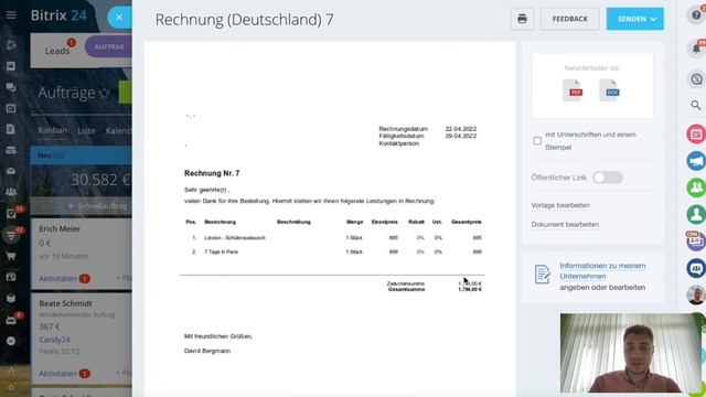 Bitrix24 Webinar: Schritt 4 in Ihrem CRM – CRM-Dokumente und Kundenautomatisierung смотреть онлайн