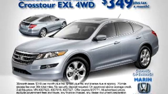 Marin Honda's Grand Opening Lease Special--2011 Honda Accord Crosstour EXL 4WD смотреть онлайн