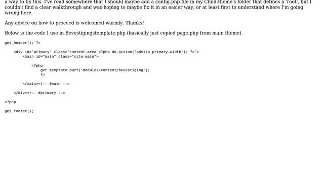 Wordpress: get_template_part for template in subdirectory not working смотреть онлайн