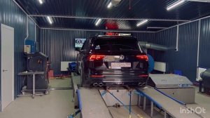 Замер мощности на стенде VW Tiguan st2 347hp 540nm