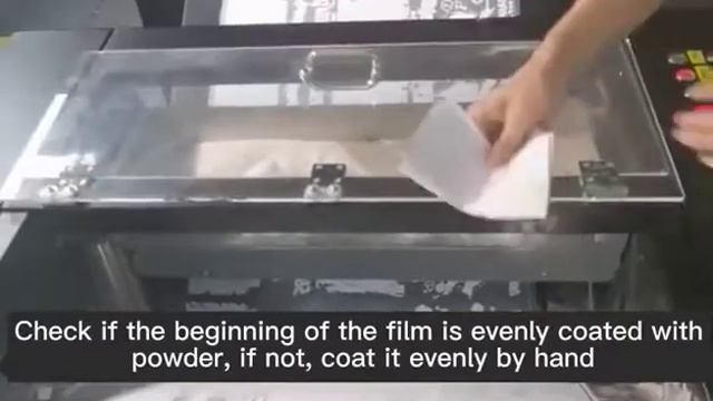 How to operate the DTF printer and powder shake machine?