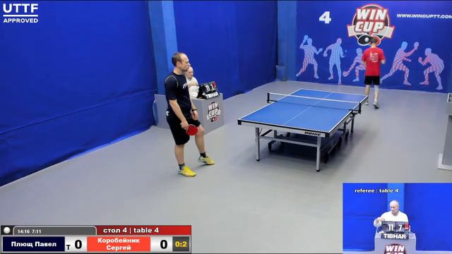 22:35 Плющ Павел 2-3 Коробейник Сергей  стол 4 Юг-4  27.02.21 смотреть онлайн