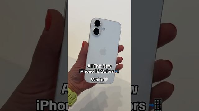 Все цвета всех новых iPhone 16