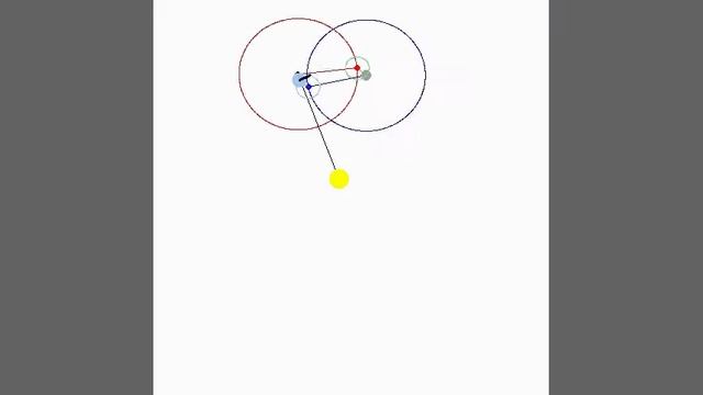 Модель движения Земли вокруг Луны в эпициклической кинематике Коперника. смотреть онлайн