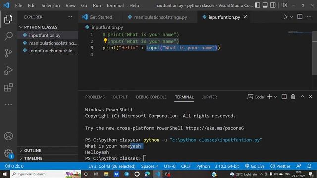 Python Tut 4 - Input Function, Len Function , String Concatenation