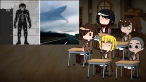 AOT Reacts to Trevor Henderson Giants Size Comparison || Gacha Club ||