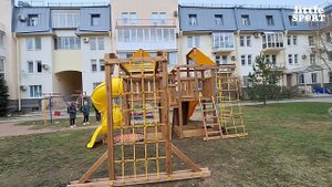 Детская площадка Пикник "Оптимус" Пацифик Light c винтовой трубой -видеоотзыв