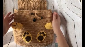 Детский рюкзак крючком (разговорное видео).