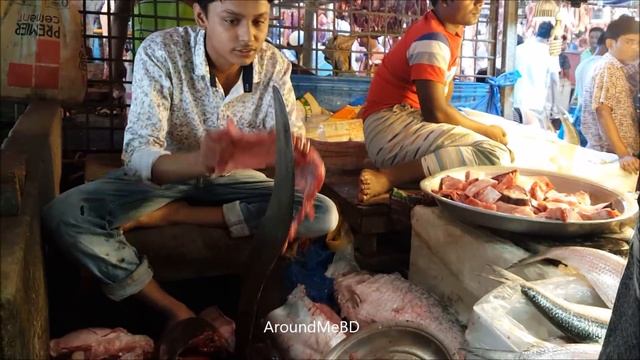 Big Fish Cutting | 30,000 BDT(400 USD) Price 22.50 KG Pangasius Fish Slice By Fishmonger