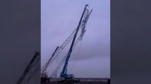 Установка опоры ПП 500-3 КРАНОМ Часть2