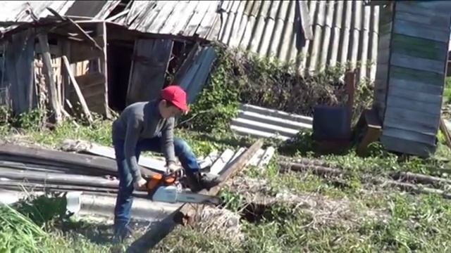 Бензопилой