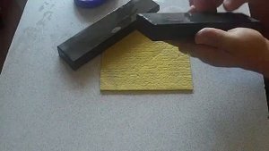 Притир камня Гуанси на стекле с песком (быстрый бюджетный вариант)