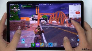 Samsung Galaxy Tab S9 FE Fortnite Gaming test | Exynos 1380, 90Hz Display