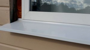 Отлив на пластиковое окно своими руками. Выросли грибы прямо под сосной.